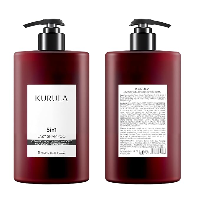 Shampoo for Women & Men 5in1 Hair Care - All-in-one | Volumizing, Moisturizing, Hydrating and Repairing for All Hair Types | Camellia Oil | Natural, Soft and Fluffy Again, 15.2 OZ