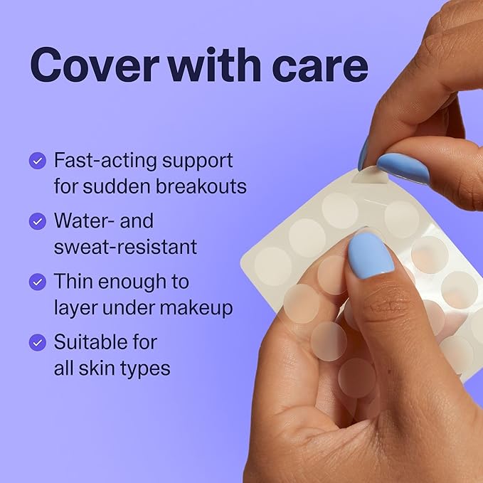 Curology Essentials Gift Set, Emergency Spot Pimple Patches for Face, Gentle Facial Cleanser, and Lightweight Gel Face Moisturizer