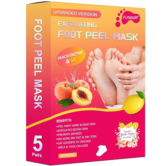 Foot Peeling Mask Exfoliant for Peeling Off Calluses, Natural Exfoliator for Dry Dead Skin, Callus, Repair Rough Heels Soft Smooth Touch