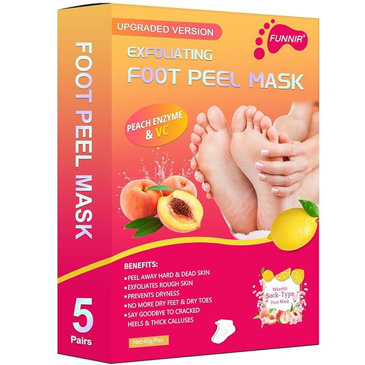 Foot Peeling Mask Exfoliant for Peeling Off Calluses, Natural Exfoliator for Dry Dead Skin, Callus, Repair Rough Heels Soft Smooth Touch