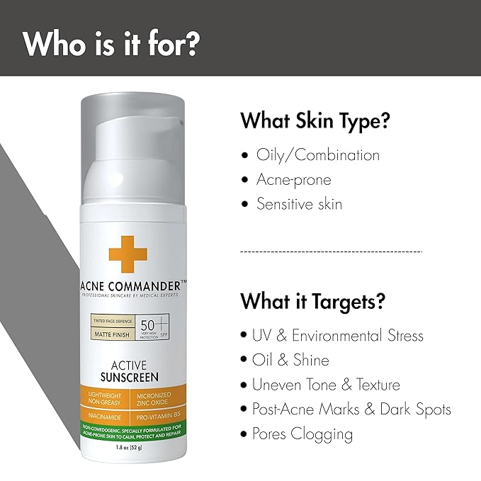 Breakout-Free Mineral SPF 50 Face Sunscreen – Zinc Oxide, Non-Comedogenic Broad-Spectrum UVA/UVB Protection for Sensitive & Acne-Prone Skin | Lightweight, Hydrating, Matte Finish & Water-Resistant 52G