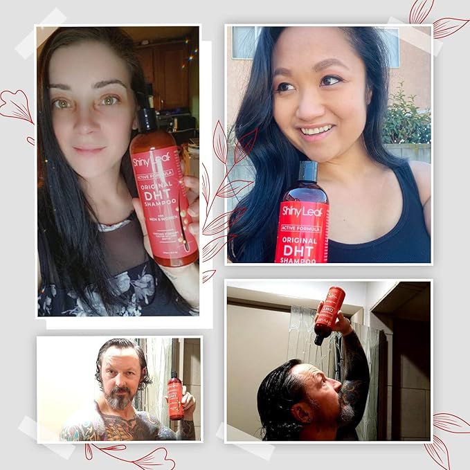 Anti-Hair Loss Shampoo With Biotin, for Men & Women - Sulfate-Free, Natural DHT Blocking Formula for Hair Growth, Thinning Hair Prevention, 16 Oz