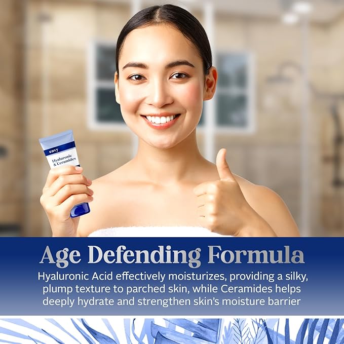 Envy Facial Cleanser with Hyaluronic Acid & Ceramides - Hydrating, Moisturizing & Radiance-Boosting - Clean, Cruelty-Free Korean Skin Care for All Skin Types - Dermatologist Tested - 6.76 oz