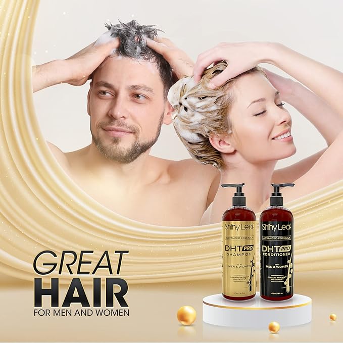 DHT Pro Shampoo and Conditioner - Advanced Formula with Procapil and Capixyl, DHT Blockers, Made In USA, Hair Loss Solution for Men and Women, Stimulates Follicles, SupportsThinning Hair