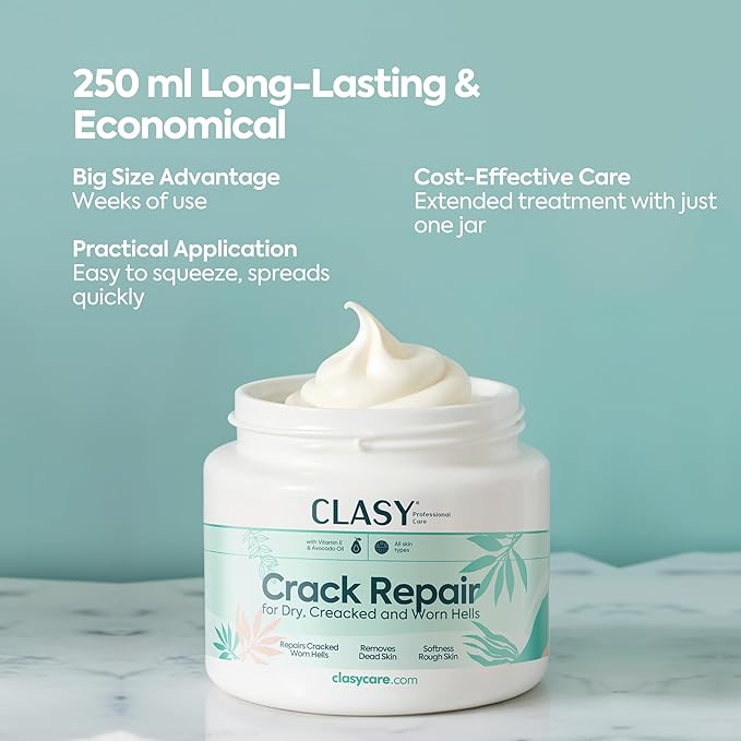 Foot Moisturizing Cream – Hydrating Heel & Foot Cream with Vitamin E and Avocado Oil – Softens Dry, Rough Skin – Nourishing Daily Foot Care, 100 ml