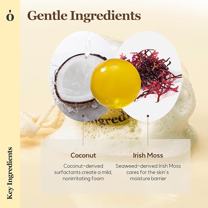 Ongredients Centella Asiatica Cleansing Ball, Face Soap Bar, Jelly Ball Cleanser, 3.8 Ounce