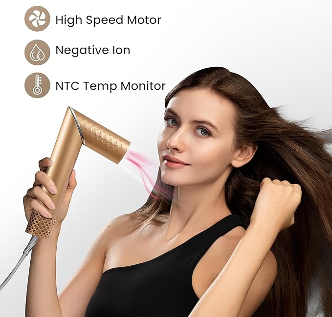 GLAMUP 5 in1 Flexible Styler Multi Air Curler - Advanced High-Speed Dryer, Magic Styler with Tight Grip, Fast Drying Travel Hair Tool, No Heat Damage, Gift Set