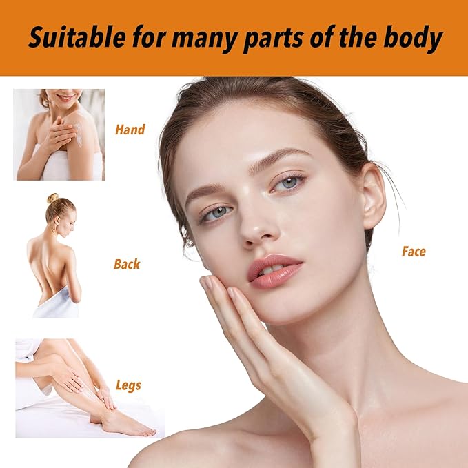 Orange Exfoliating Gel, Face & Body Scrub, Natural Orange Peeling Gel Moisturizing Face Scrub, Gentle for All Skin Types(2PCS)