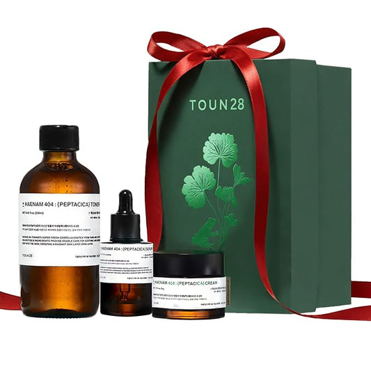 TOUN28 PEPTACICA SET | Peptide + Centella Asiatica Extract | Toner, Serum, Cream | Anti-Aging & Skin Repair | Premium Korean Vegan Beauty