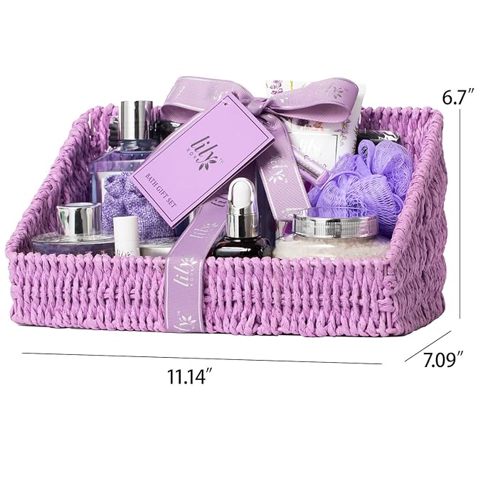 Christmas Gift Basket Set for Women - Ultimate 15-Piece Bath & Body Gift Set, Spa Gift Basket, Bath Collection | Birthday Gift, Mothers Day Gifts for Mom, Perfect Present for Her & Mom All Occasions