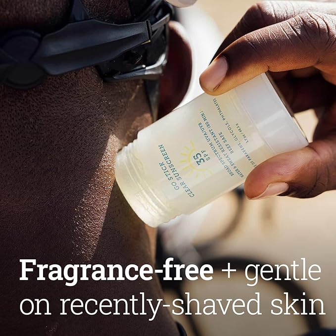 Oars + Alps Clear Face Sunscreen Stick, SPF 35 Travel Sunscreen Roll On for Face & Body, SPF Stick with Vitamin E & Antioxidants, Water & Sweat Resistant, All Skin Types, Moisturizing, 1.7oz, 1pk