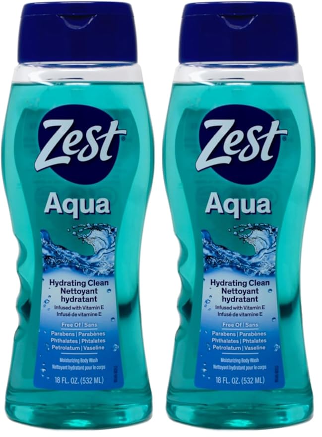Zest Body Wash Aqua (Pack of 2)