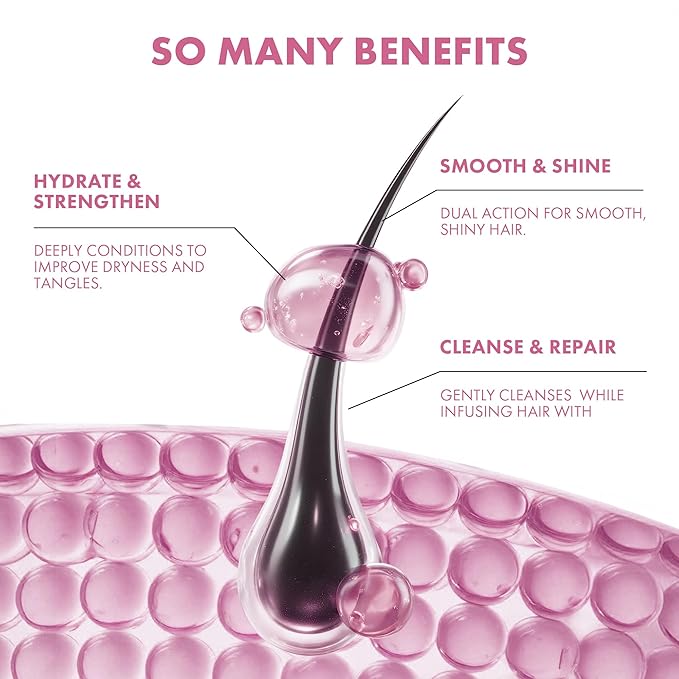 ALFHEIM Argan+ Repairing Shampoo & Conditioner Set for Dry, Damaged & Frizzy Hair with Argan Oil, Keratin, Oat Protein – Deep Repair, Moisture & Shine – Color Safe, Sulfate Free – 18 oz × 2