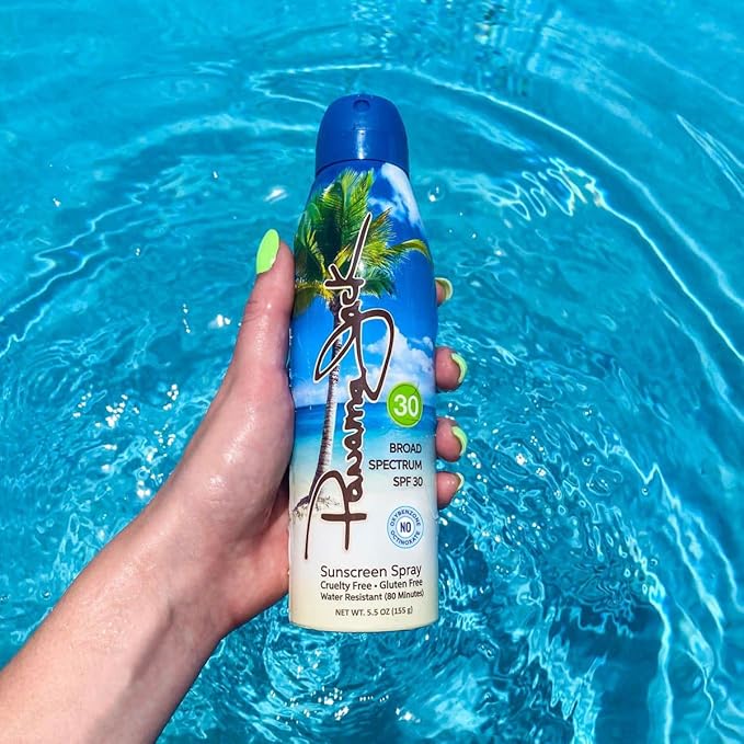 Continuous Spray Sunscreen - SPF 30, Broad Spectrum UVA/UVB Protection, PABA, Paraben, Gluten & Cruelty Free, Water Resistant (80 Minutes), 5.5 OZ