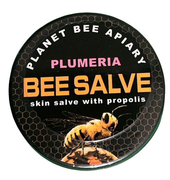 Salve, Hand Salve, Healing Balm, Dry Skin Salve with Beeswax and Propolis, Skin Repair, Moisturizer, All Natural, PLUMERA BEE SALVE 1oz