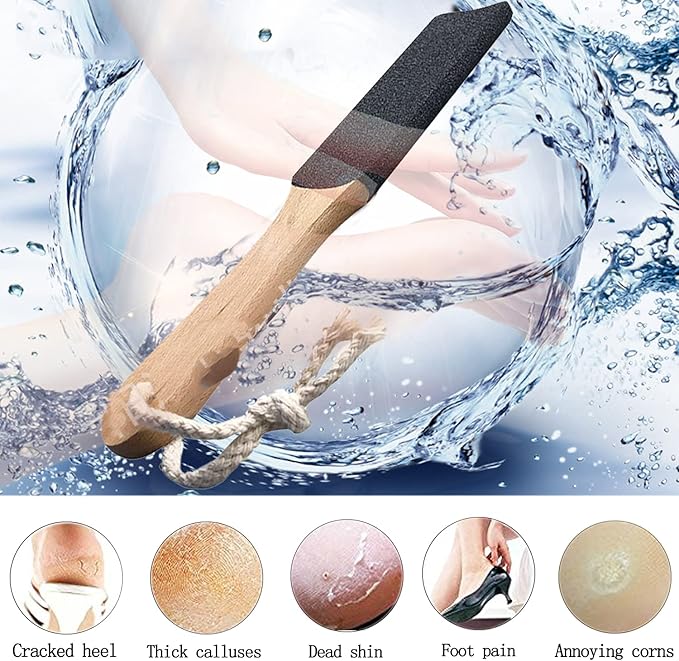 Best Foot Care Pedicure, Foot File Pumice Stone to Remove Hard Skin, Professional Pedicure Supplies Callus Remove Cracked Heels, Dead Skin, Corn, Scraper File Foot Care Foot Rasp for Men / Women…