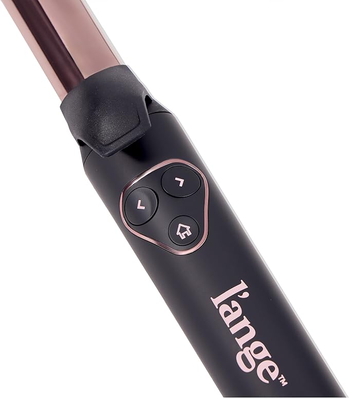 L'ANGE HAIR Le Pirouette 25MM Titanium Rotating Curling Iron Self-Rotating Curler | Curls and Waves for Beginners and Pros | Premium Titanium 1 Inch Barrel | Black