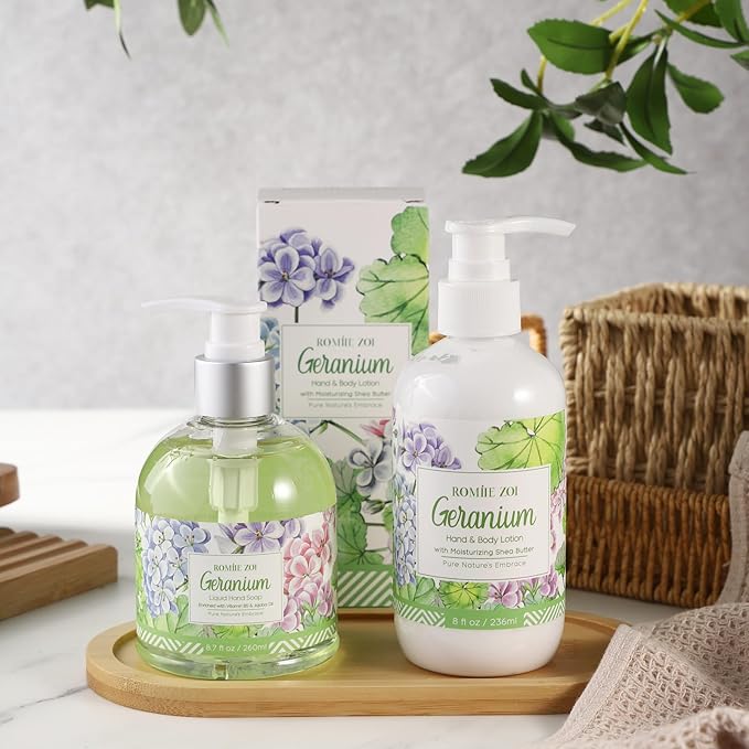 ROMIIE ZOI Daily Hand & Body Lotion with Moisturizing Shea Butter - Geranium - 236 ML / 8 FL OZ