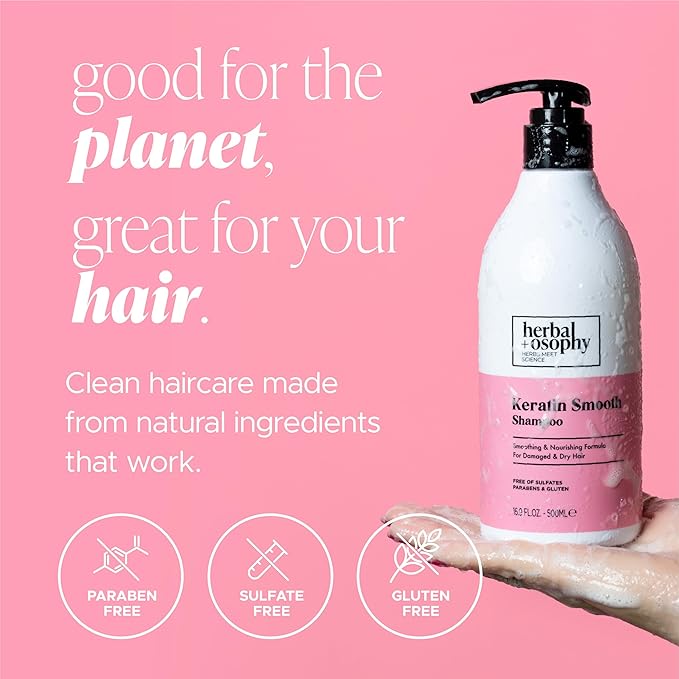 Herbalosophy Keratin Smooth Shampoo 16.9 Fl.Oz