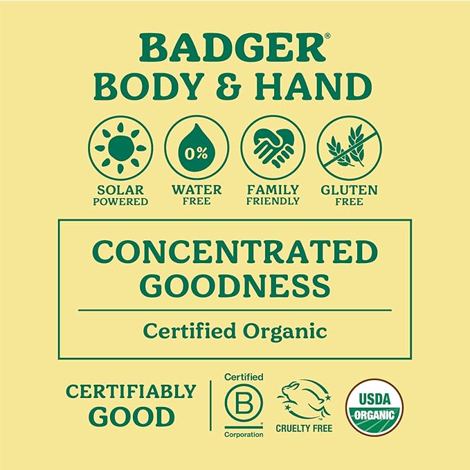 Badger Foot Balm, 100% Organic Foot Cream for Dry Cracked Heels and Feet, Fast Acting Foot Care for Women & Men, All-Natural Cracked Heel Treatment, .75 oz Tin
