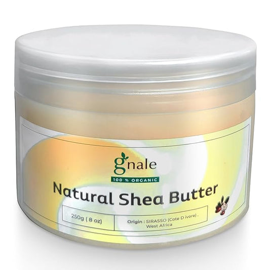 Shea Butter Jar 250g(8oz) African Shea Butter Raw Organic. Body Butter Skin Moisturizer for Face Skin and Hair, Pure Raw Shea Butter for DIY Lotion, Oil, Cream, Soap (8)