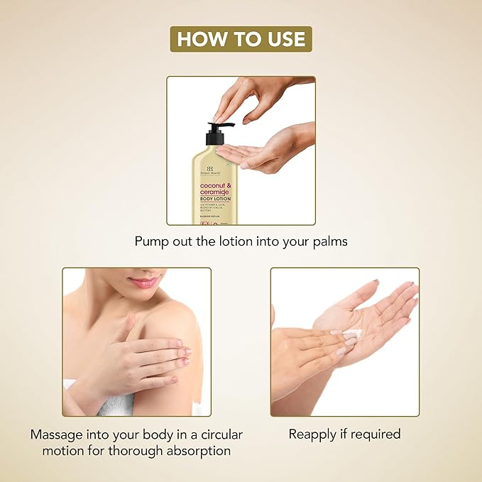 Botanic Hearth Coconut & Ceramide Body Lotion | Barrier Repair with 5 Oil Blend & Butters, Deep Hydration, Paraben Free, 5-in-1 Care, 16 fl oz / 473 ml