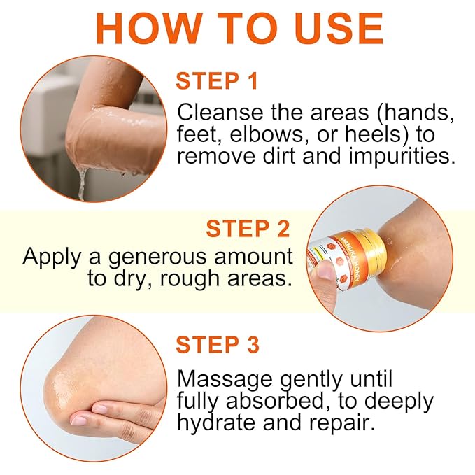 Manuka Honey Cracked Heel Treatment Balm Stick, Dry & Cracked Foot Repair for Intensively & Deeply Moisturizing & Hydrating, Soothing, with Shea Butter, Chamomile|1.41 Oz/40 G