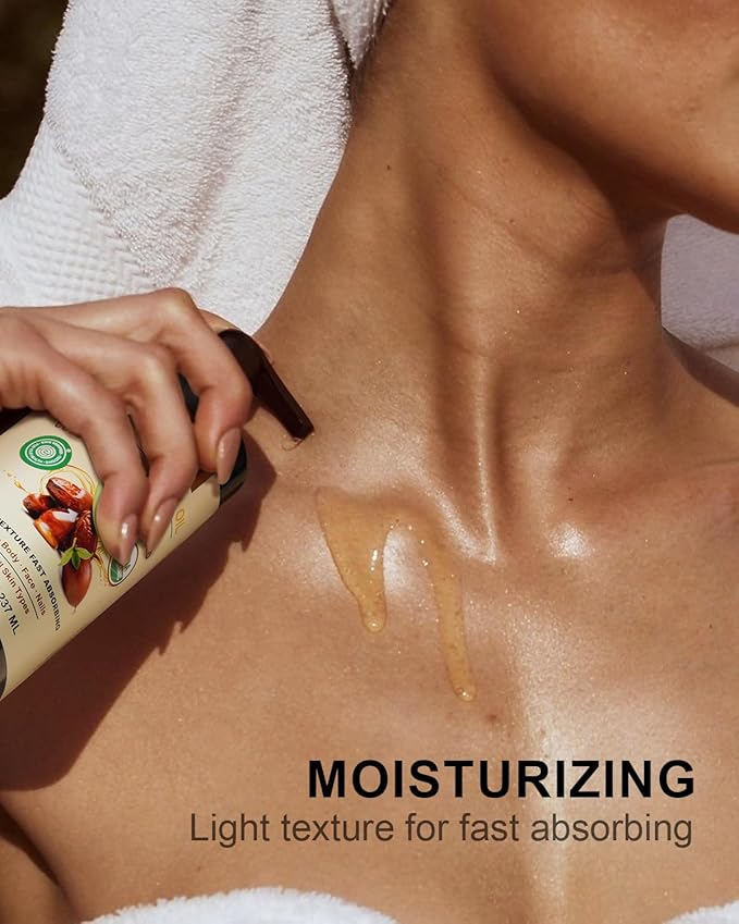 USDA Organic Jojoba Oil Cold Pressed 8 fl oz, 100% Pure & Natural Unrefined Jojoba Oil for Face Hair & Skin Massage, Hexane Free, Deeply Moisturizing Body Carrier oils Multi-Purpose Serum