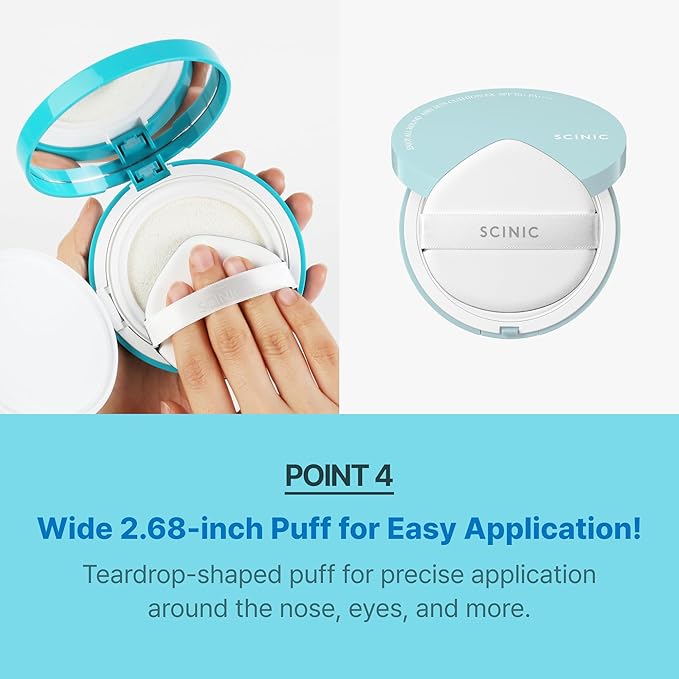 SCINIC Enjoy All Round Airy Sun Cushion EX SPF50+PA++++, 0.88 Fl Oz (Pack of 1)