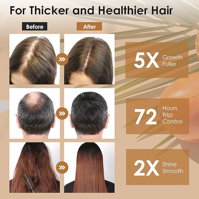 Batana Oil for Hair Growth, Dr Sebi 100% Pure Organic Natural Ingredients from Honduras Prevents Hair Loss, Enhances Thickness, Restores Dry Damaged Hair, 5.3oz