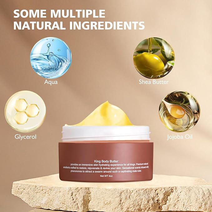 fugit Crowned SKLN Body Butter For Men,Pheromone Scented Cream,Cologne Body Butter for Men,Pheromone body butter for men,Hydrates and moisturizes to enhance attractiveness (1PCS, 1.76 Fl Oz)