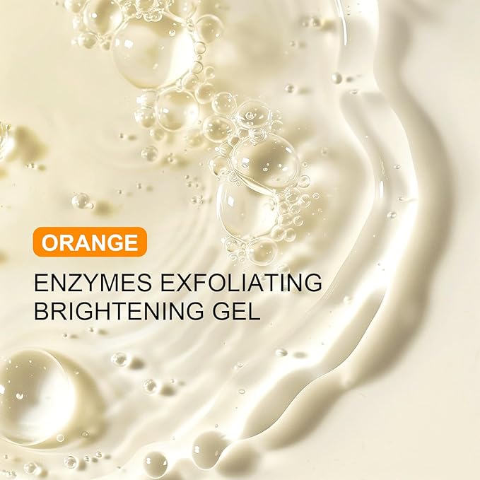 2026 Orange Exfoliating Gel, Moisturizer Face Body Scrub Gel,Deep Cleansing Moisturizing Facial Exfoliator,Natural Orange Peeling Gel Face Scrub (2PCS)