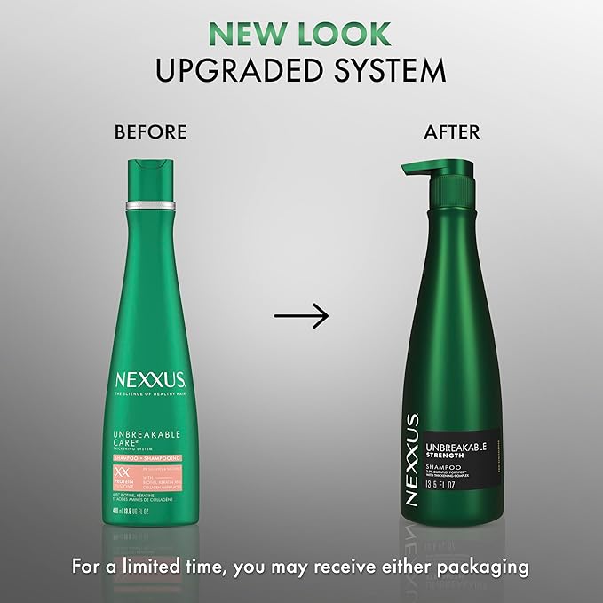 Nexxus Unbreakable Care Anti-Breakage Shampoo With Keratin, Collagen, Biotin For Fine And Thin Hair Sulfate Free Shampoo 13.5 oz