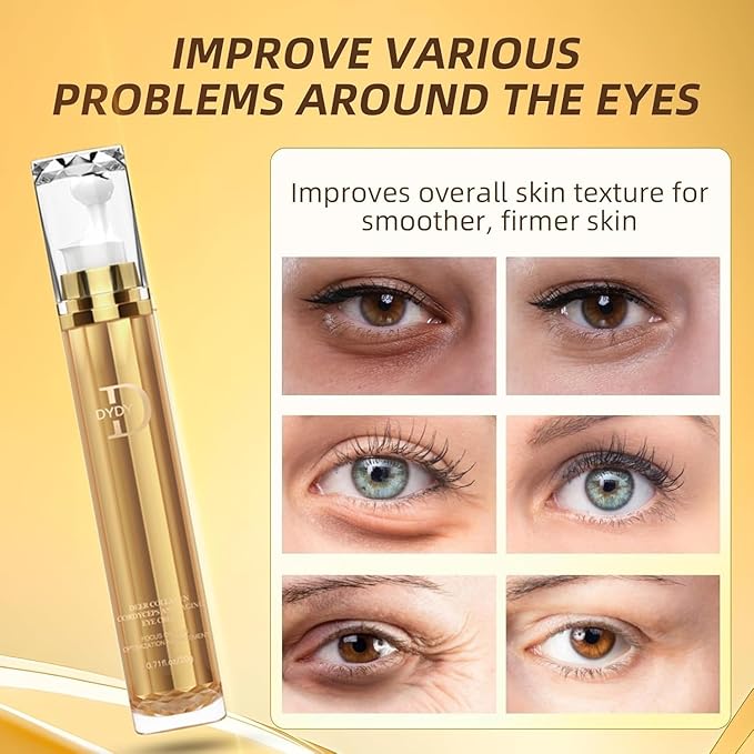 Rapid Reduction Eye Serum- Deer Collagen Cordyceps Anti-Wrinkle Eye Cream Improve Skin Elasticity, Reduce Fine Lines & Dark Circles Anti Aging Wrinkle Remover for Face- 0.71 fl. oz/20g