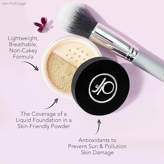 Dermaflage SPF Mineral Powder Sunscreen for Sensitive Skin, All Natural Sunscreen Powder, Broad Spectrum