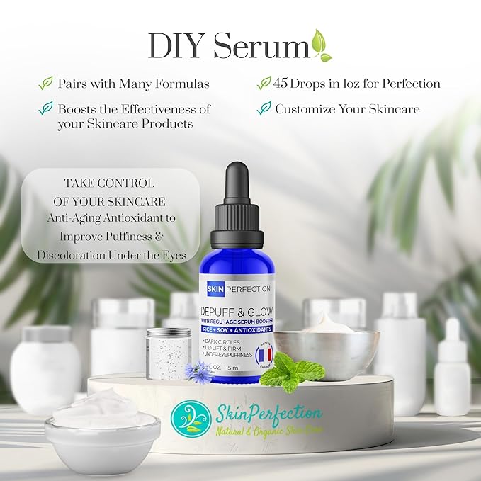 Skin Perfection Regu Age Anti-aging Serum Booster Diy Dark-circle Treatment Reduce Puffiness Firming Improve Under Eye Mix in Any Eye Cream Natural Peptides