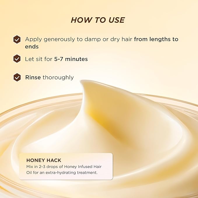 Gisou Honey Gloss Ceramide Therapy Hair Mask – Deep Repair & Hydration with Mirsalehi Honey, Ceramides & Hyaluronic Acid, 7.8 fl oz
