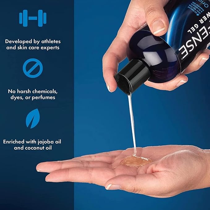 Defense Soap Tea Tree Body Wash | All Natural Organic Shower Soap for Athletes | Odor Control & Skin Fungal Protection for Sports, Post Workout & Recovery - 12 oz (Pack of 2)