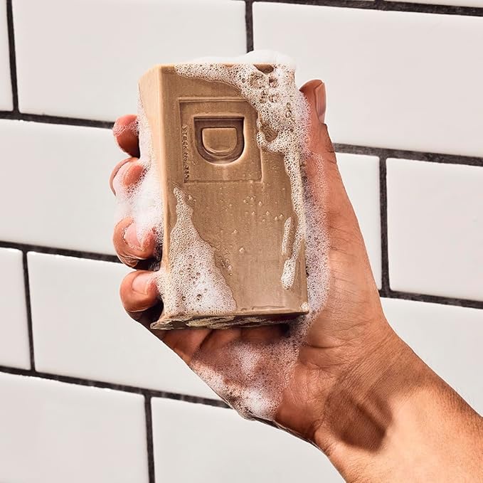 Duke Cannon Supply Co. Tactical Scrubber + Sawtooth Men's Brick of Soap - U.S. Military-Grade Soap Pouch - Dual-Mesh - Sawtooth, 10 oz