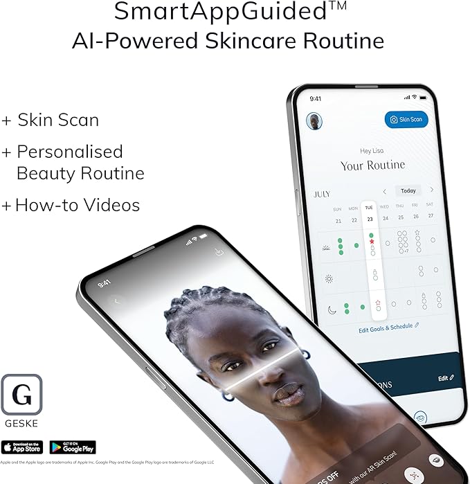 GESKE Sonic Full-Body Brush & Intensive Exfoliator | 8 in 1 | Electric Body Cleansing Brush | With SmartSonic Pulsations | Deep Cleansing, Exfoliation, Massage | Extendable Handle | Rough Skin Remover