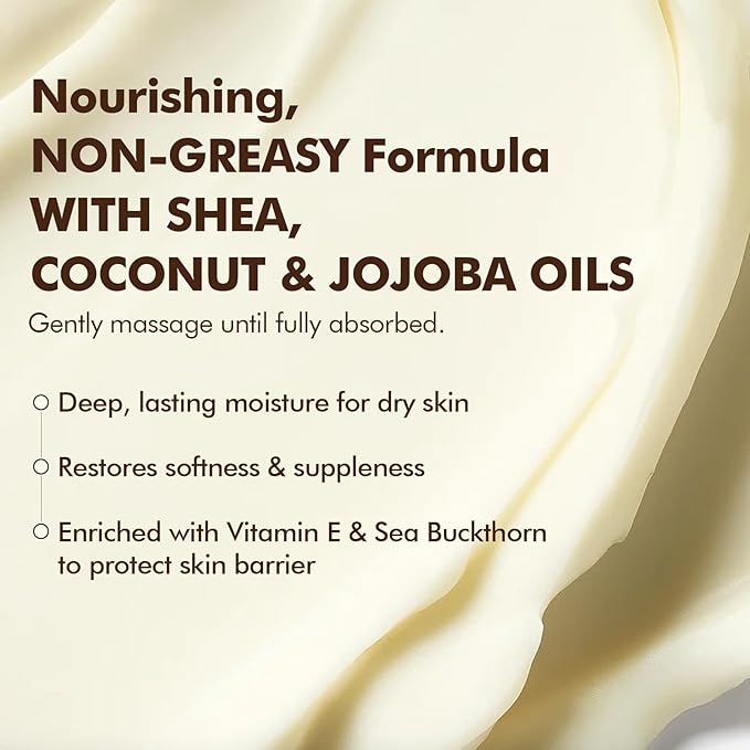 Natural Amor Lavender Body Butter with Shea Butter, Jojoba Oil – Deep Hydrating Cream for Dry Skin – Nourishing Daily Moisturizer for Women & Men – 5oz