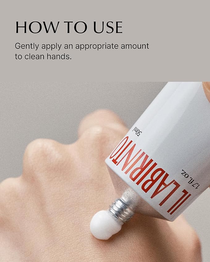 VINOIR Decanting Hand Cream IL LABIRINTO - Long Lasting Perfumed Hand Moisturizer for Rough Skin - Soft & Smooth Hands - Black Cherry, Iris and Cinnamon Scent, 1.7oz.