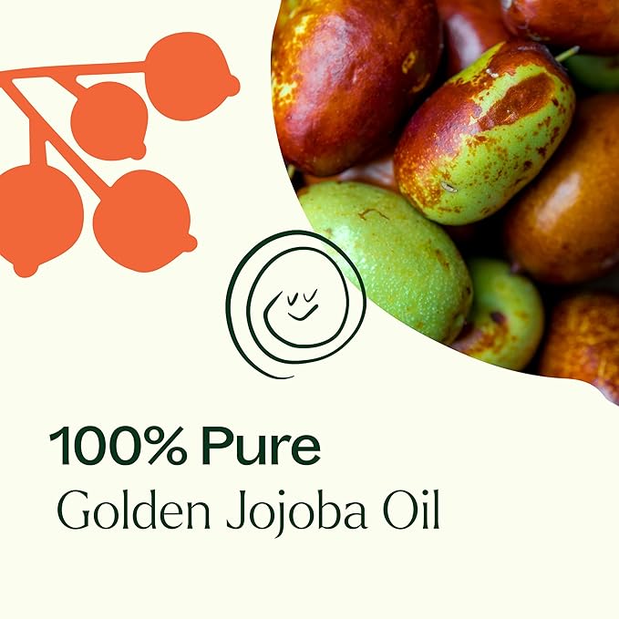 Plant Therapy Jojoba Golden Carrier Oil 2 oz 100% Pure, Cold-Pressed, Natural and GMO-Free Moisturizer and Carrier Oil for Essential Oils