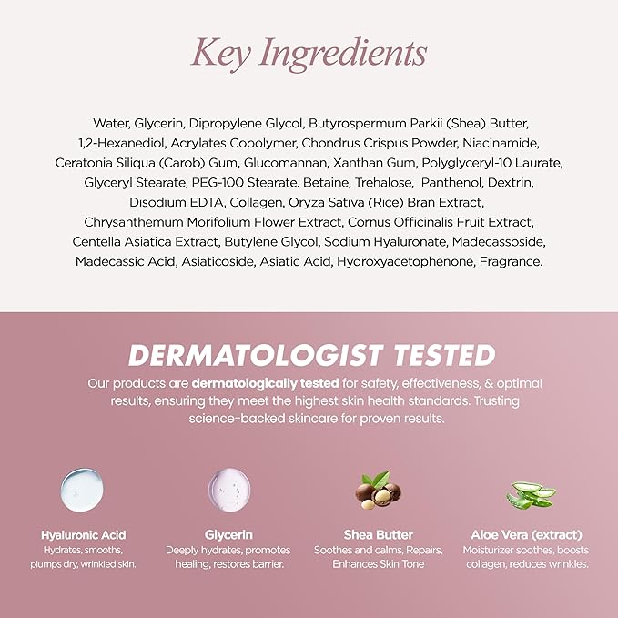 Hydrogel Collagen Face Mask – Firming & Hydrating Overnight Sheet For Dry Skin & Fine Lines – Dermatologist Tested, Anti-Aging, Korean Skin Care, Clean Beauty, Non-GMO – Pack of 6