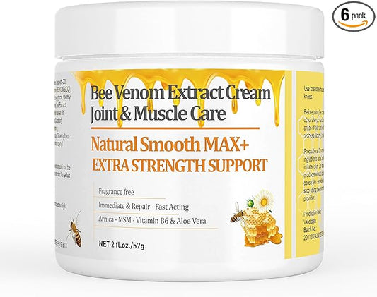 New Zealand Bee Venom Cream, High Strength Recovery Muscle Joint Cream, Natural Organic, Soothe Back, Neck, Hands, Feet, Shoulder, Leg, Knee, Ankle Pain