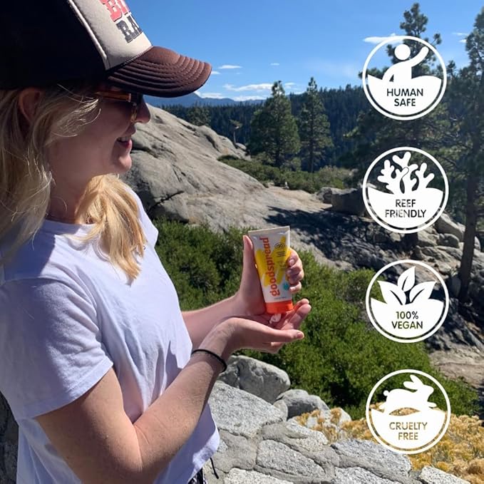 Goodspread Mineral Sunscreen SPF 50 (2-Pack) – Reef-Safe, Non-Nano Zinc Oxide, Water-Resistant, Hawaii Compliant, Rubs in Clear, Face & Body, Adults & Kids