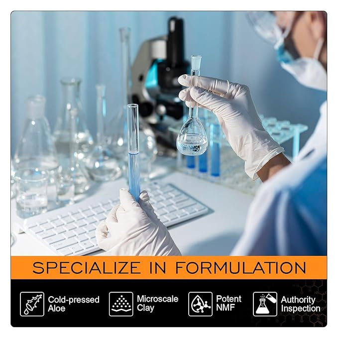 ZealSea Vitamin C American Kaolin Clay Mask with Turmeric, Pro Ultra-Fine Creamy Texture, Deep Pore Cleansing Even Skin Tone Brighten Control Oil Detoxify, 30% Aloe, Jojoba Oil, Shea Butter & Squalane