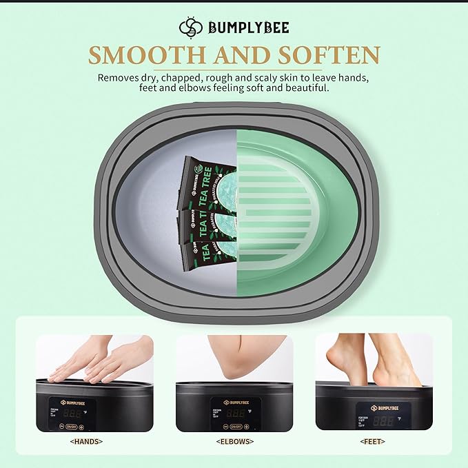 Paraffin Wax for Hand and Feet,10 Pack Tea Tree Paraffin Wax Refills for Hand & Foot Wax Bath, Moisturizing Hands Feet, Deep Hydration