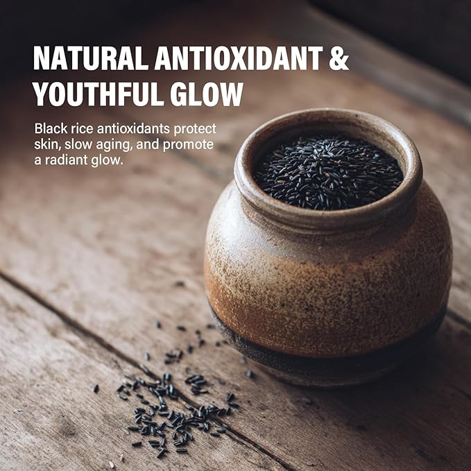 Black Rice Peeling Ampoule, Rice Exfoliating for Smooth, Healthy-Looking Skin | Dead Skin Cell Remover, Gentle Skin Polisher for Face & Body