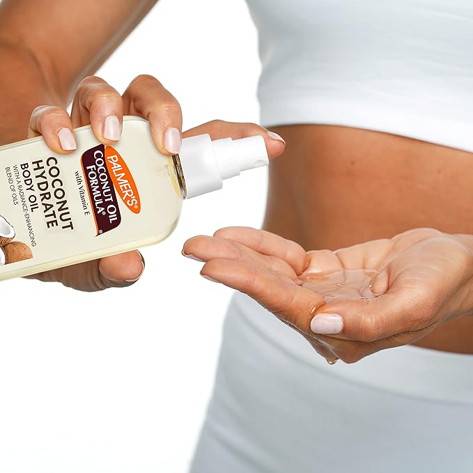 Palmer's Coconut Oil Body Oil + Body Lotion, Value Skin Care Bundle for Dry Skin, Provides 48 Hour Moisture to Dry, Rough Skin, Includes 1 Moisturizing Lotion (13.5 fl oz) and 1 Skin Oil (5.1 fl oz)